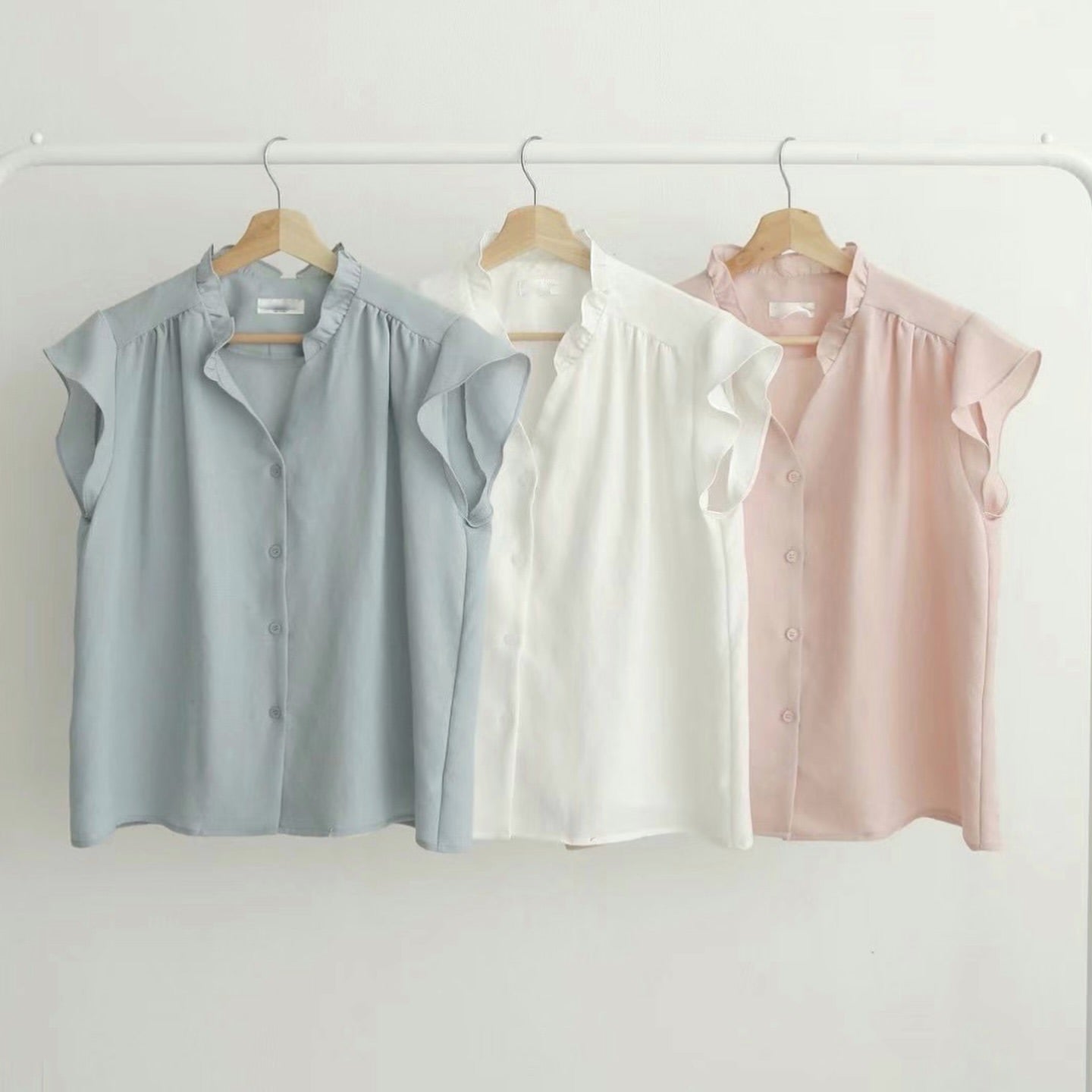 24YR1435 Ruffle Blouse Top