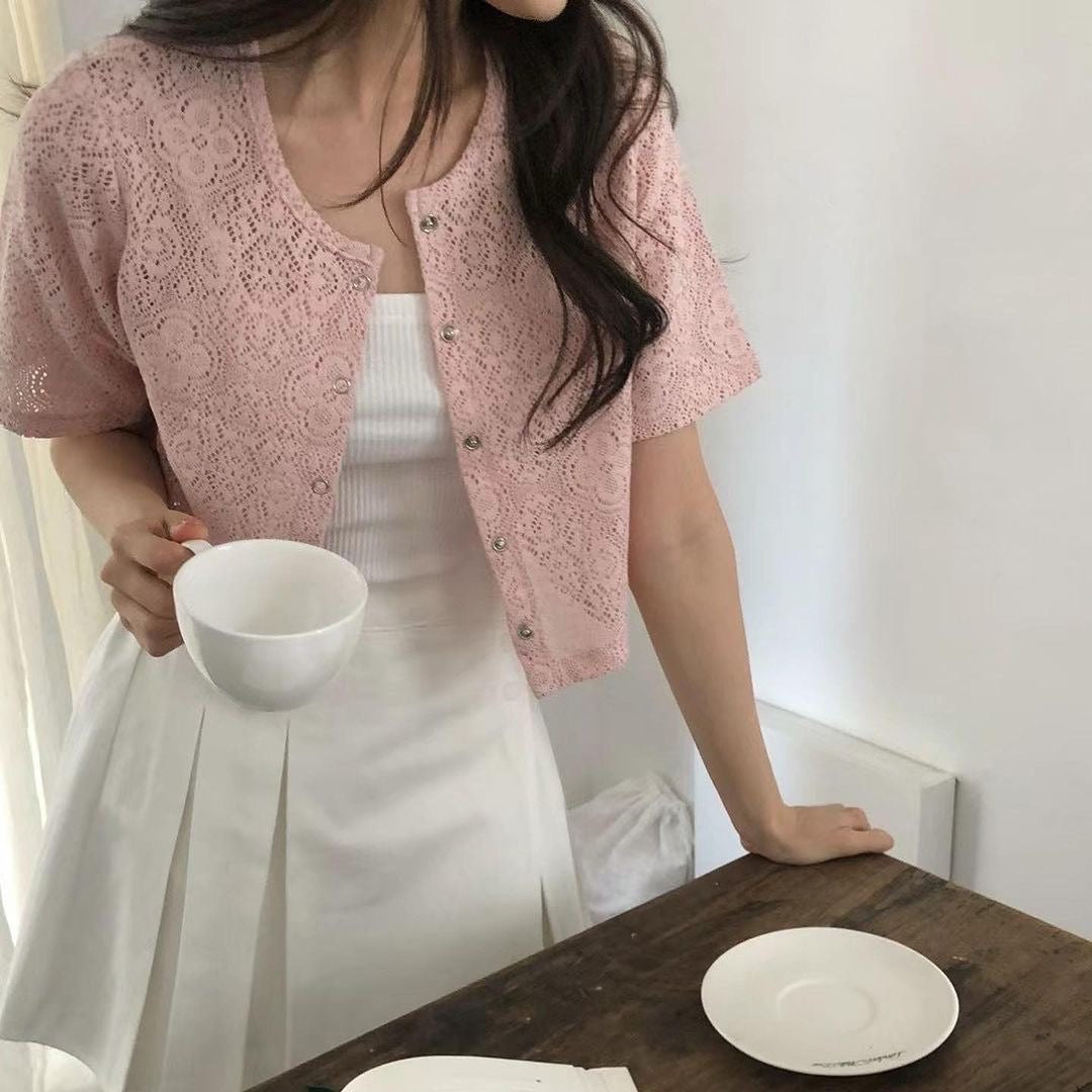 24YR0714 Lace Cardigan