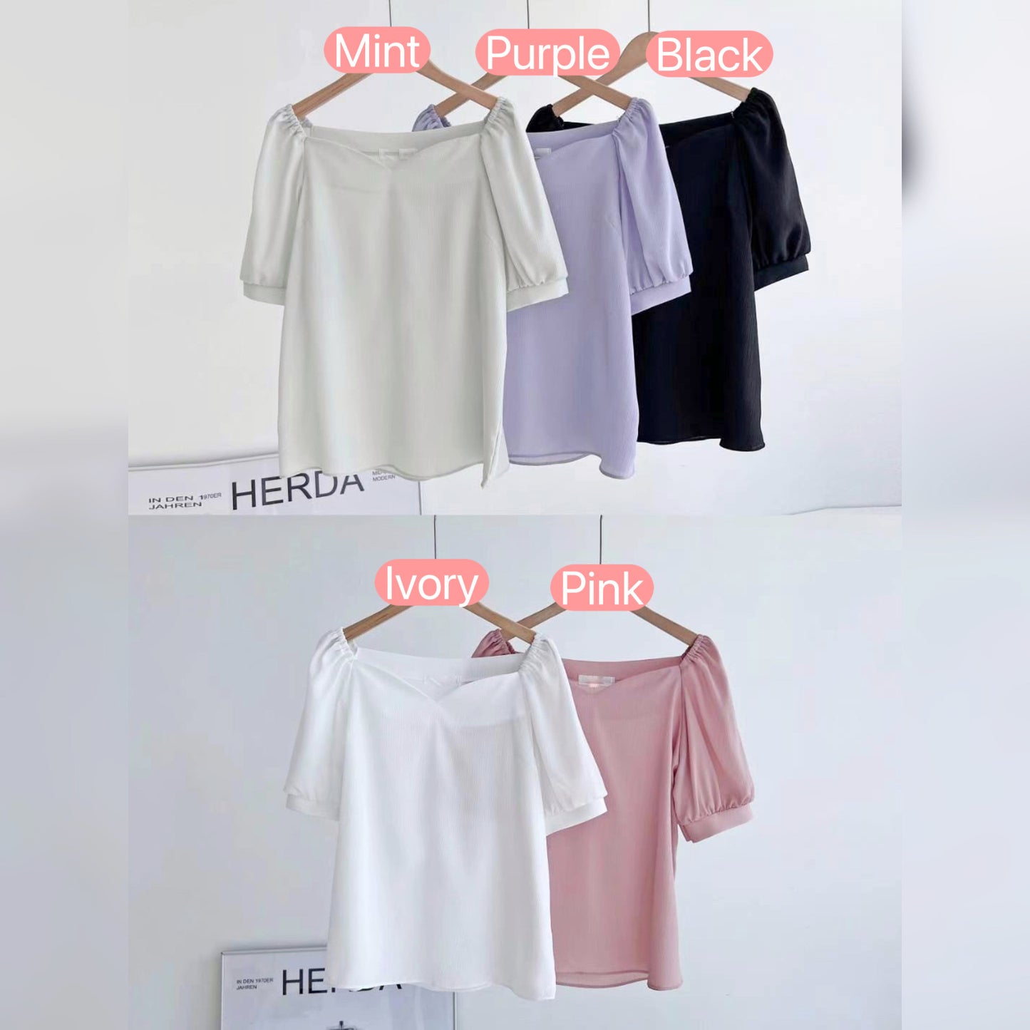 24YR0911 Little Heart Neck Top
