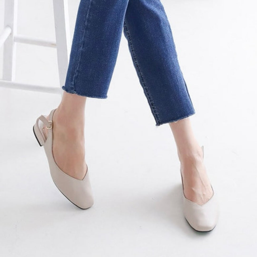 24YR1724 Basic Sling Back Shoes 2cm