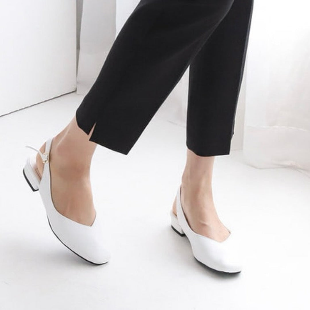 24YR1724 Basic Sling Back Shoes 2cm