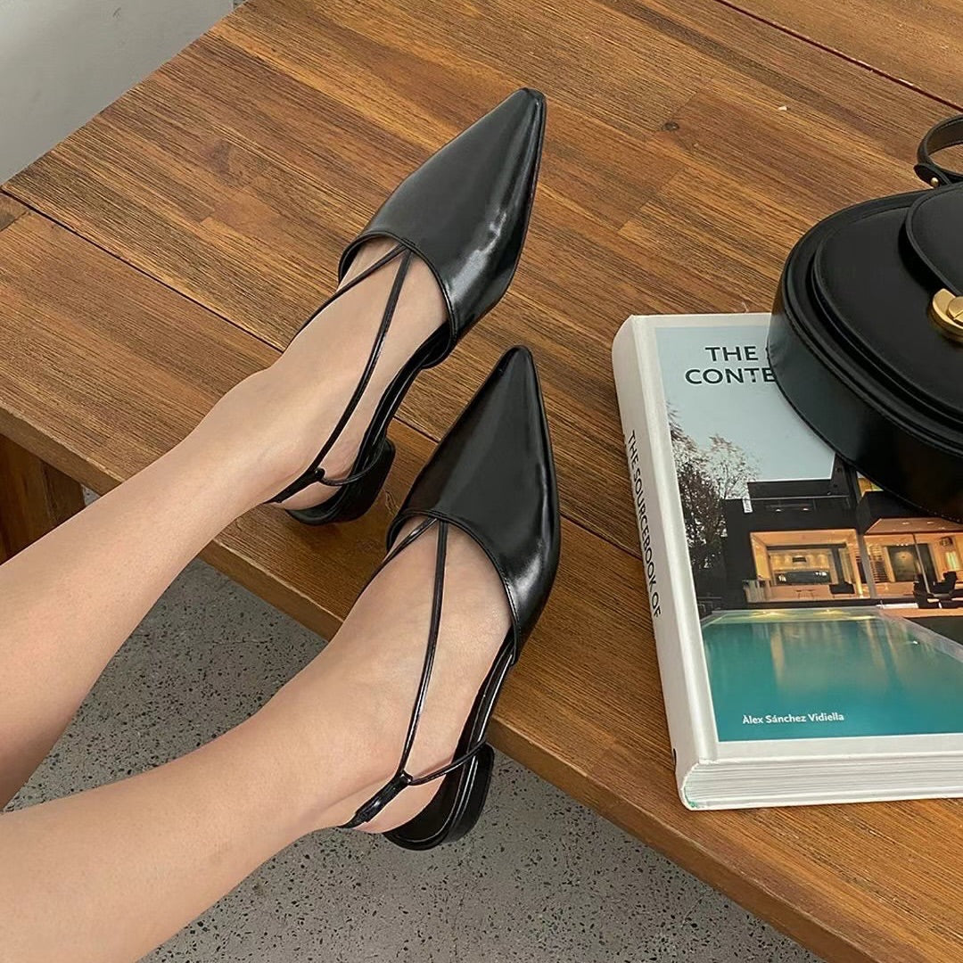 25YR0210 尖頭Sling Back Shoes 2cm