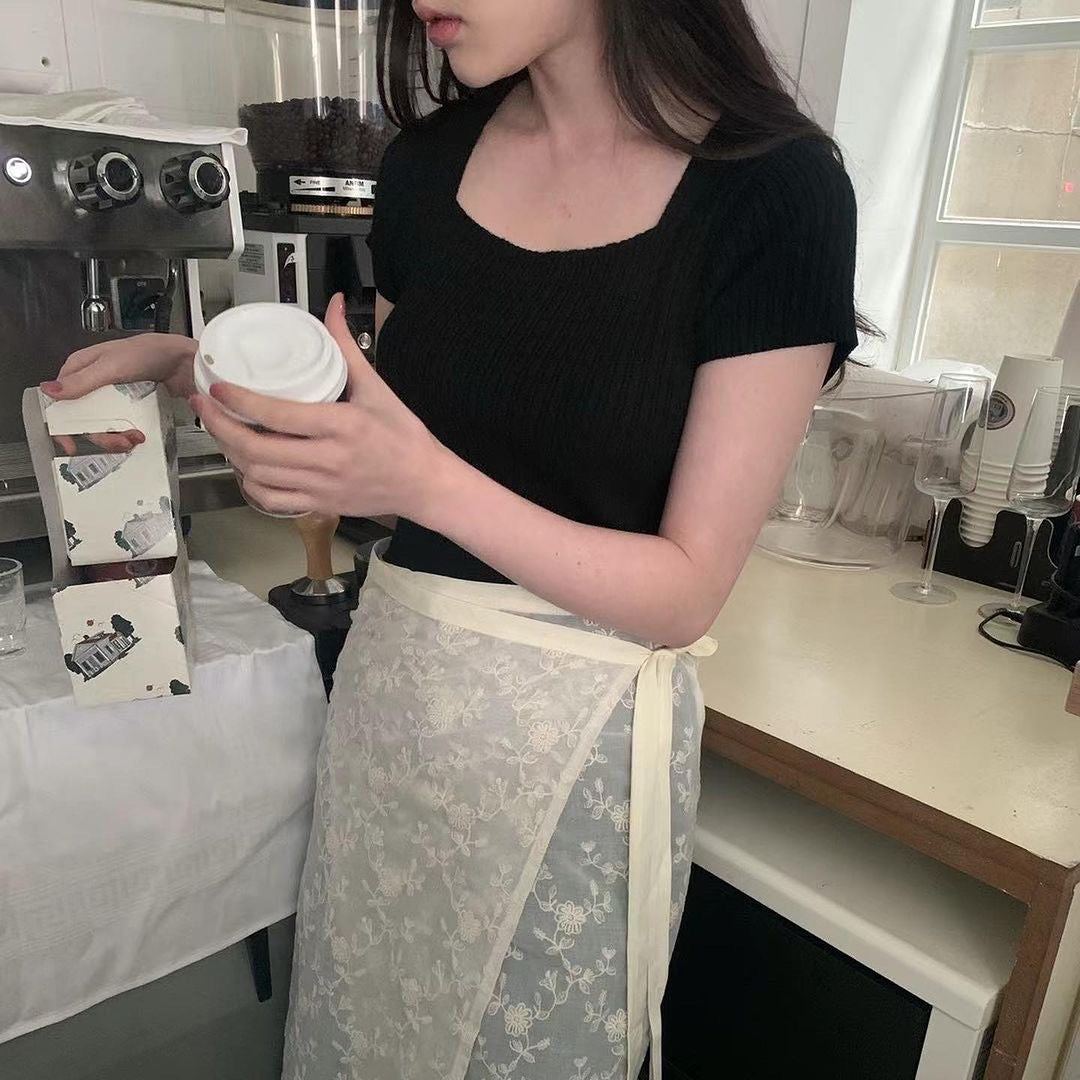 24YR0739 方領麻花線Top