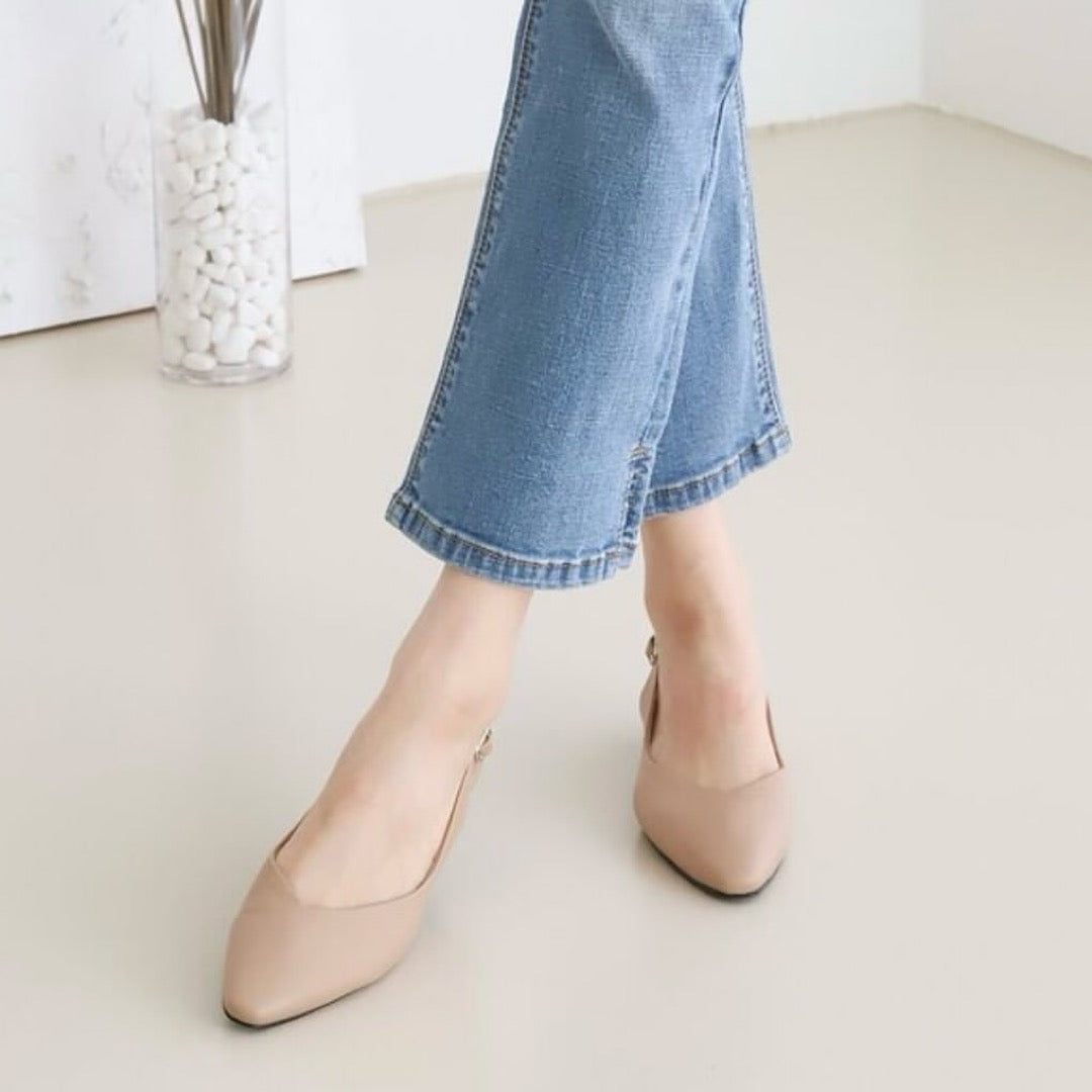 24YR1816 Basic Little Heel Shoes 3cm