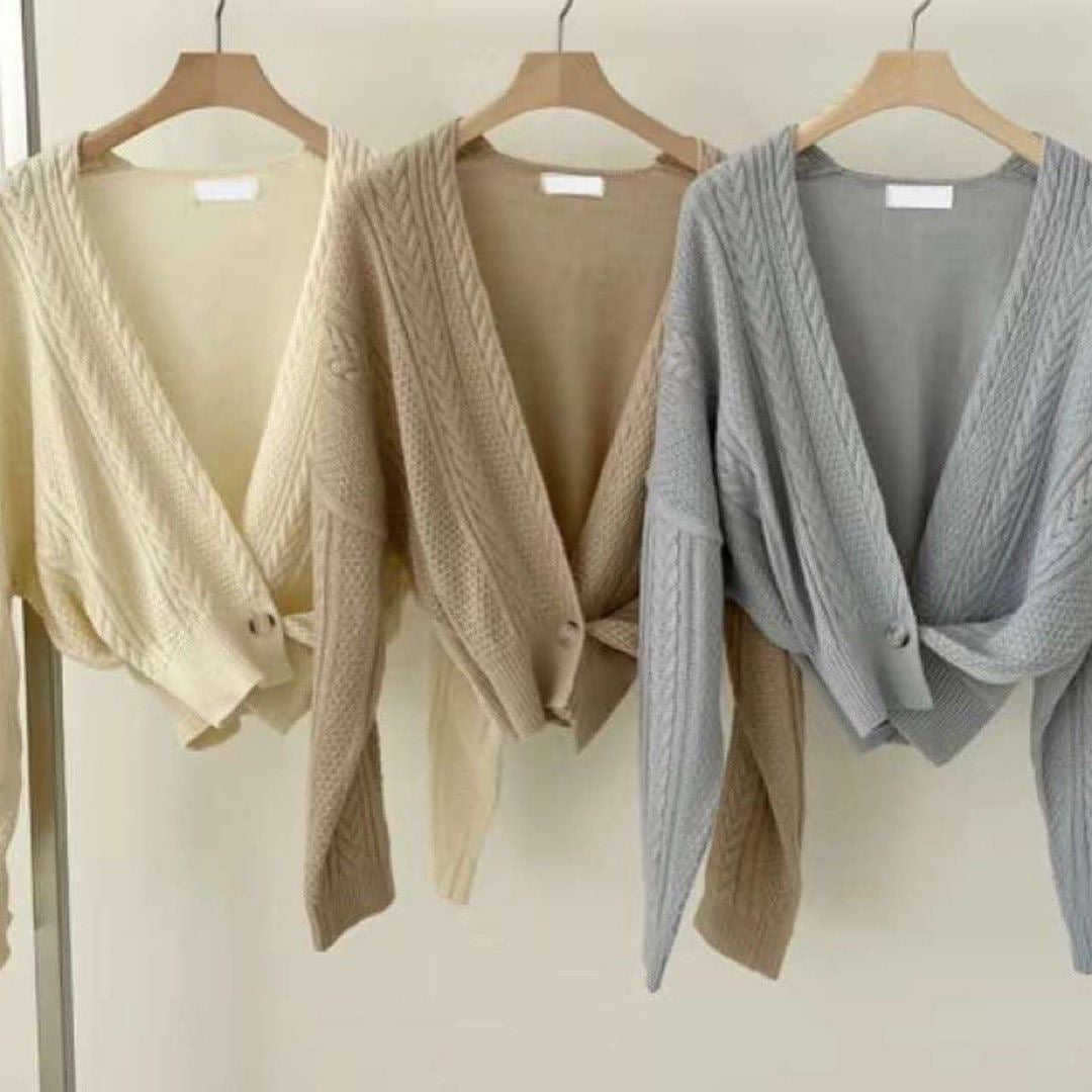 22YR0317 麻花針織Cardigan