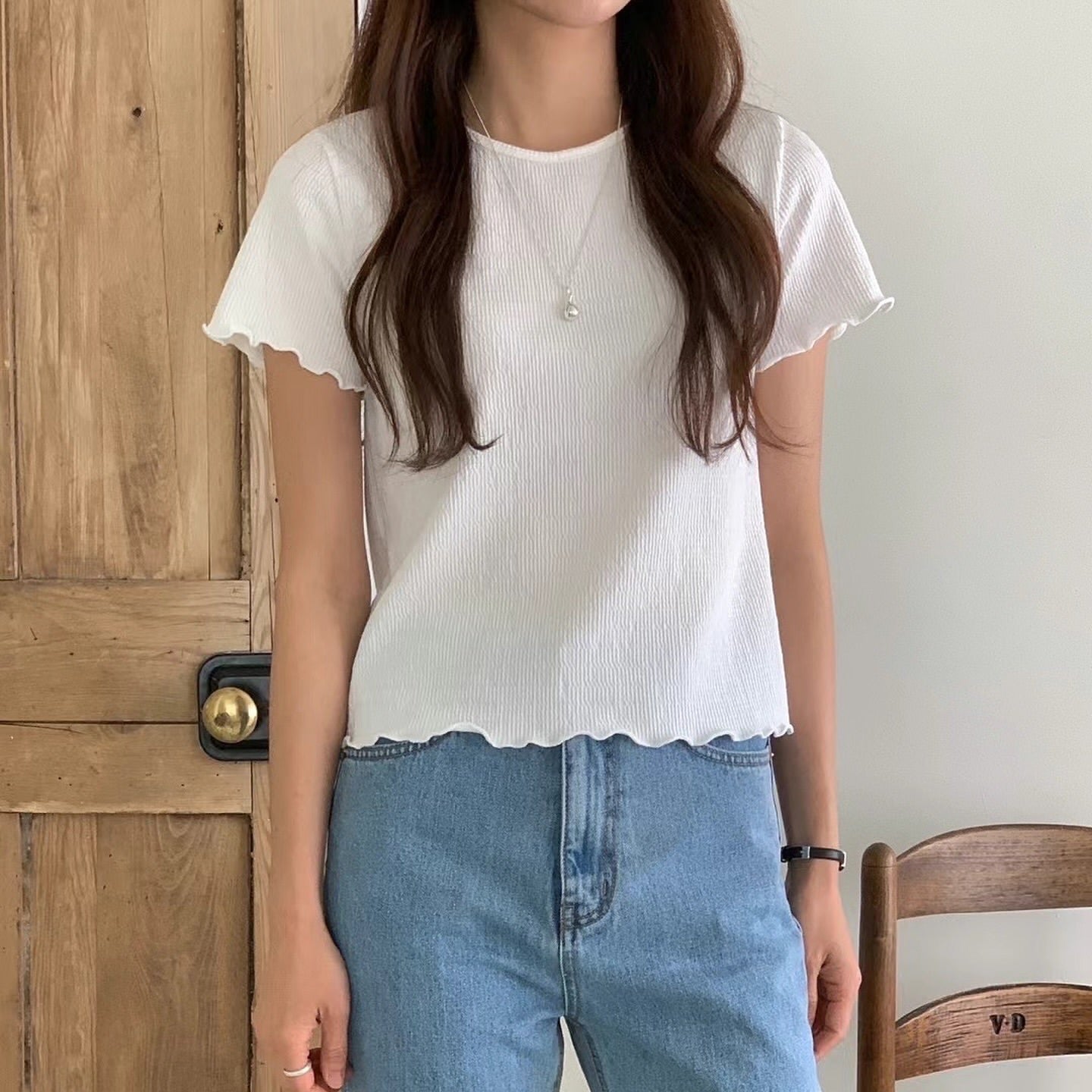 24YR1134 Ruffle Tee