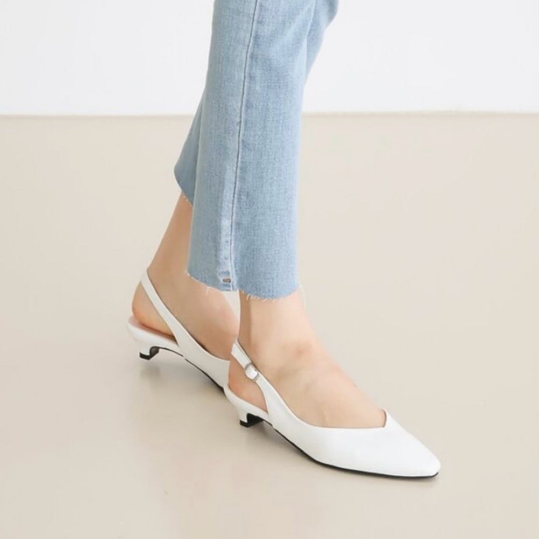 24YR1816 Basic Little Heel Shoes 3cm