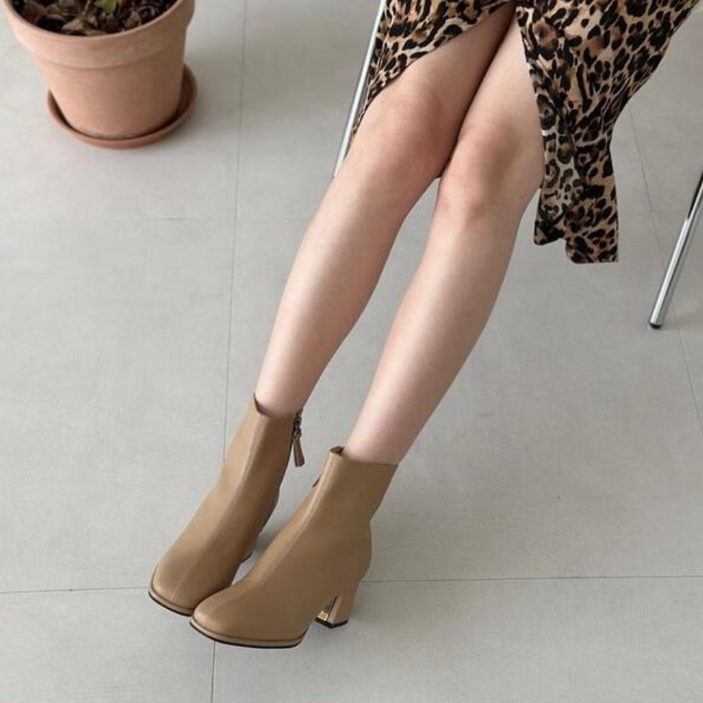 24YR2208 小方頭Ankle Boot 6cm
