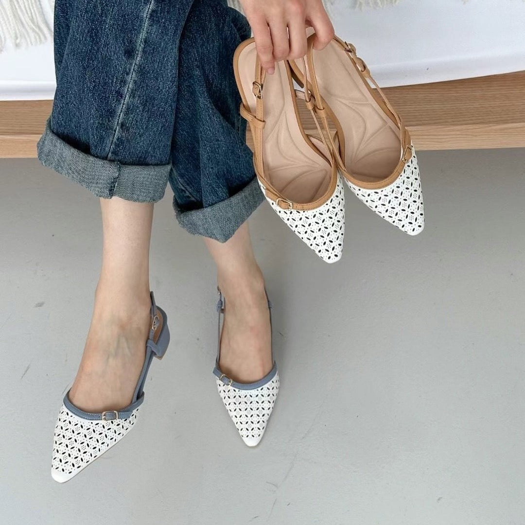 25YR1101 Sling back heel 5cm
