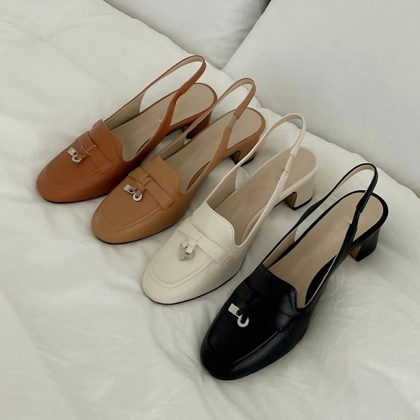 24YR2102 Little Acc Heel Shoes 5cm