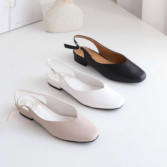 24YR1724 Basic Sling Back Shoes 2cm