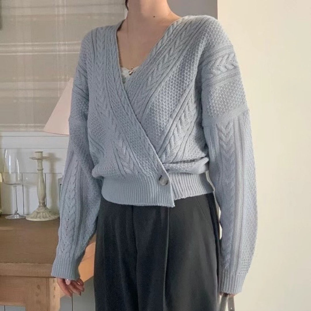 22YR0317 麻花針織Cardigan