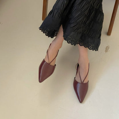 25YR0210 尖頭Sling Back Shoes 2cm