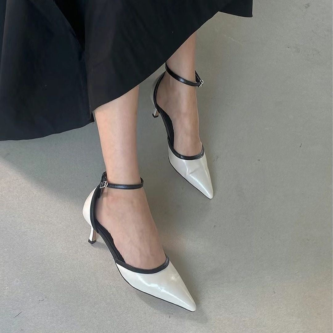 24YR0516 Color Matching Heel 6.5cm