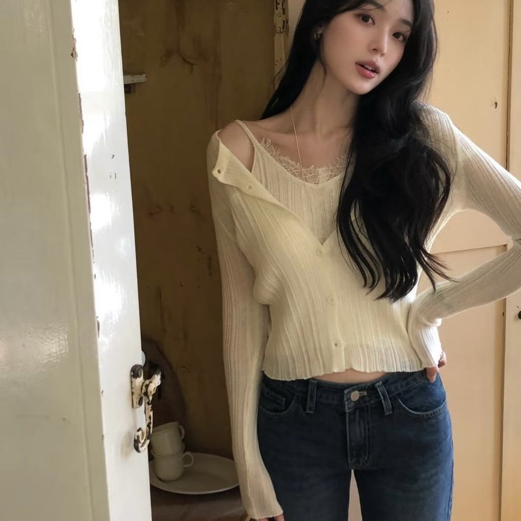 26YR1704 Cardigan Set