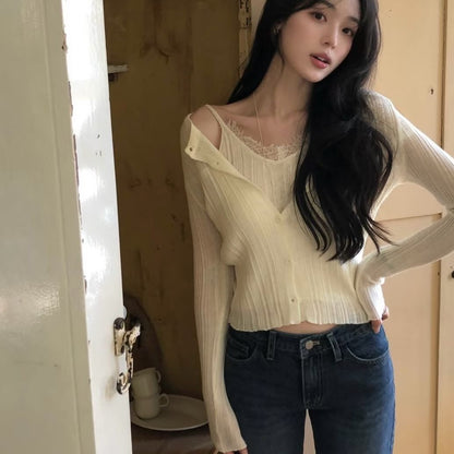 26YR1704 Cardigan Set
