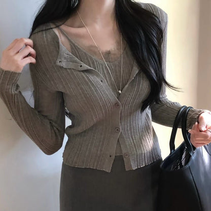 26YR1704 Cardigan Set