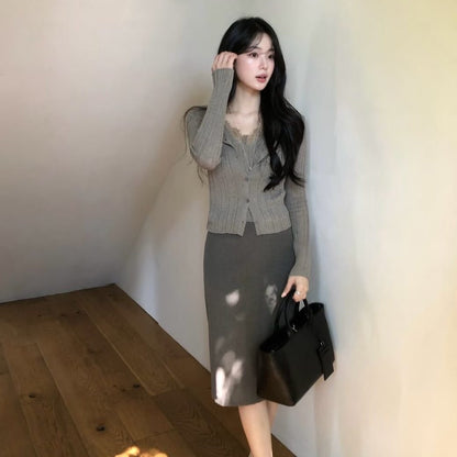 26YR1704 Cardigan Set