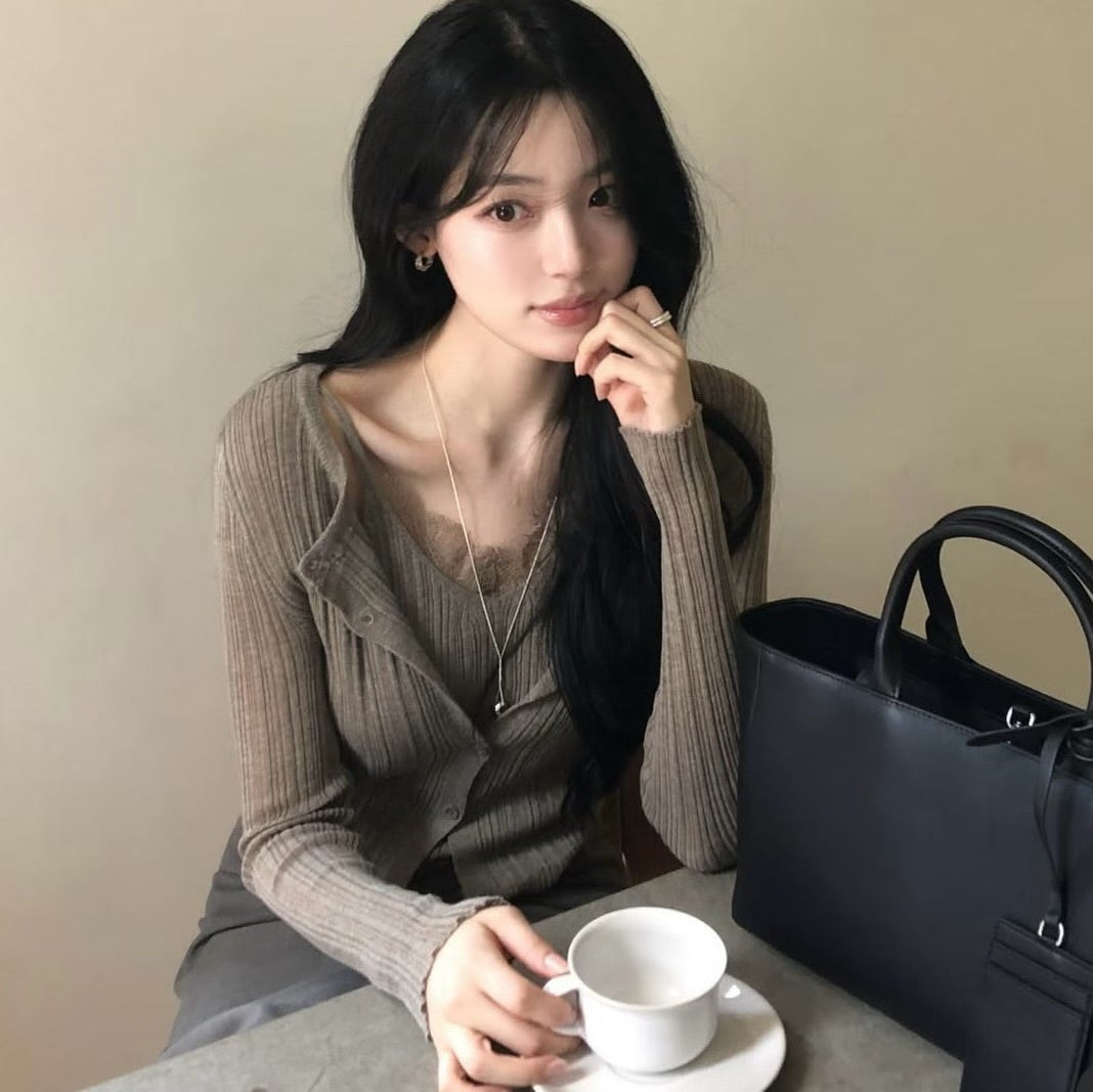 26YR1704 Cardigan Set
