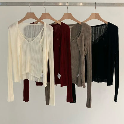 26YR1704 Cardigan Set