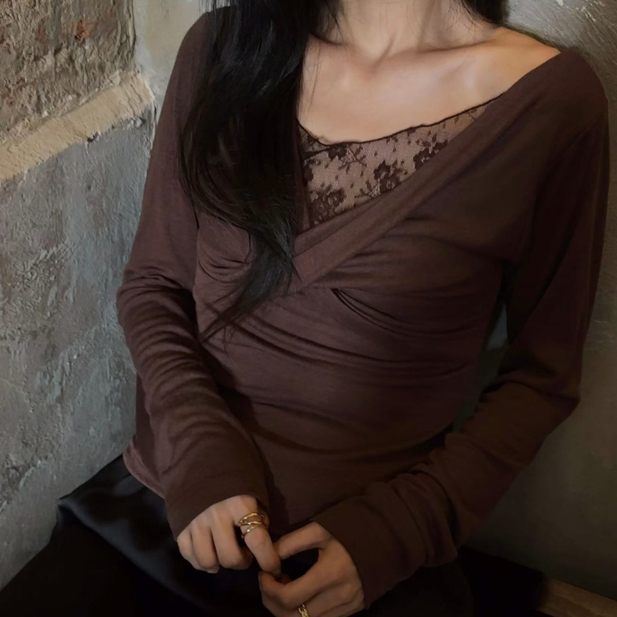 26YR1719 Lace Tee