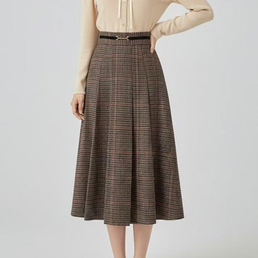 26YR1807 Check Skirt