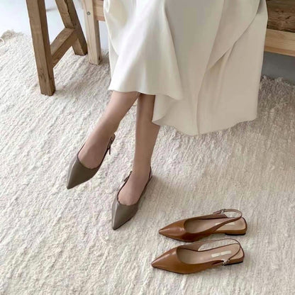 24YR1604 Slingback Shoes 1cm