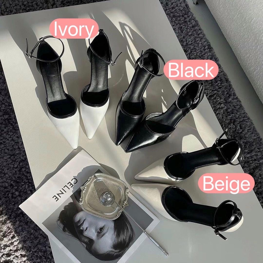 24YR0516 Color Matching Heel 6.5cm