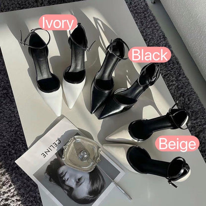 24YR0516 Color Matching Heel 6.5cm