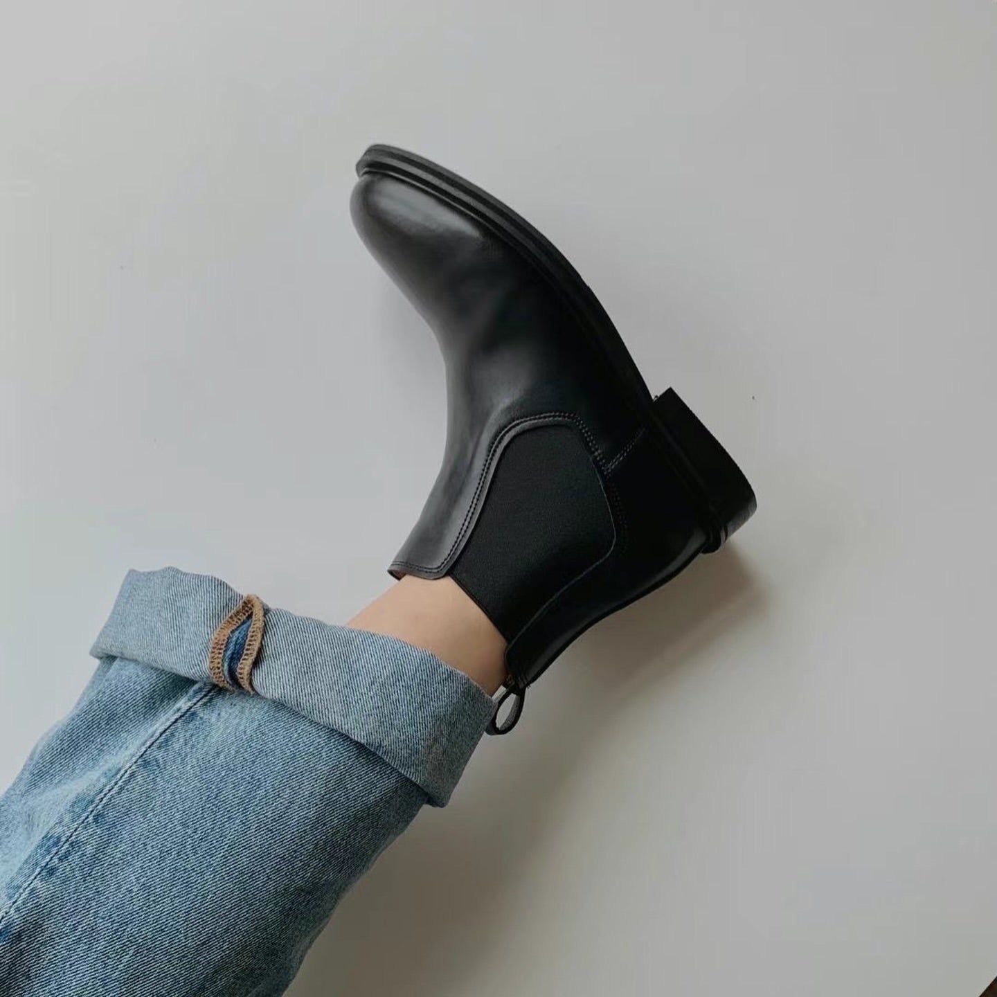 24YR2015 牛皮短boot 3cm