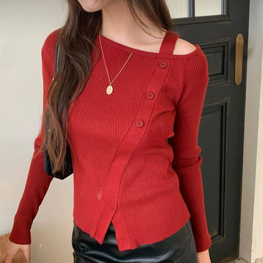 24YR2510 Button Knit Top