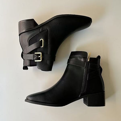 24YR2502 真皮短boot 4cm