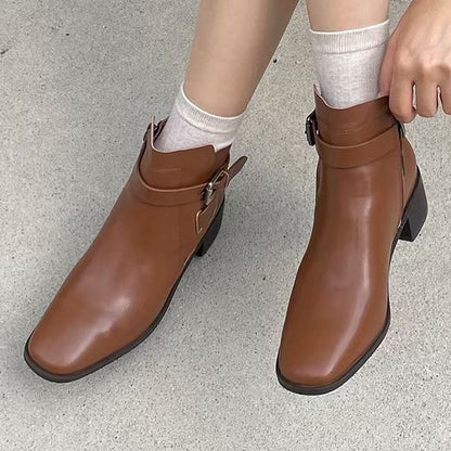 24YR2502 真皮短boot 4cm