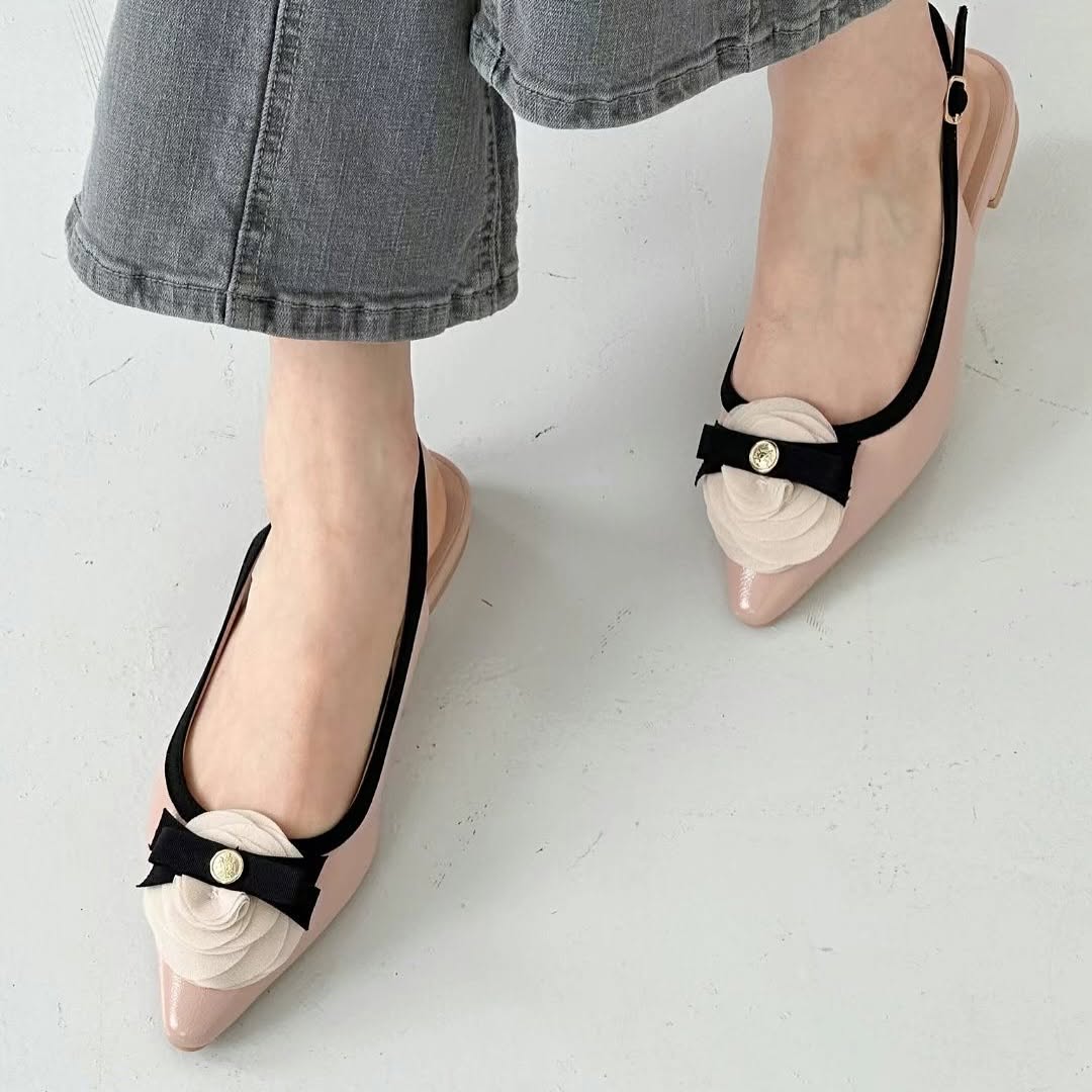 25YR0610 小香風Sling Back Shoes 2cm