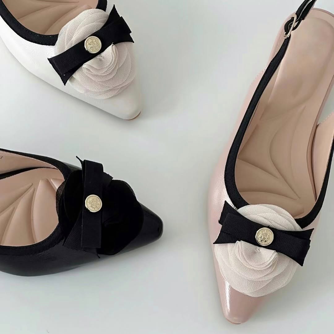 25YR0610 小香風Sling Back Shoes 2cm