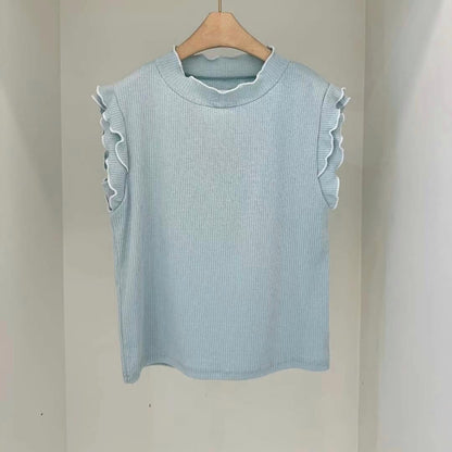 24YR1028 Double Ruffle Top