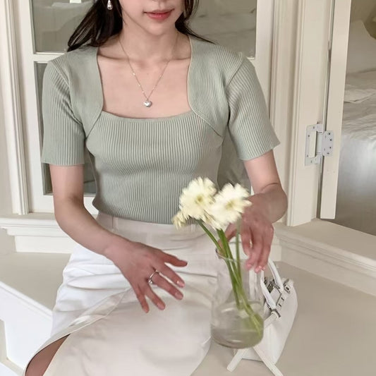 25YR1033 暗紋小方領線Top