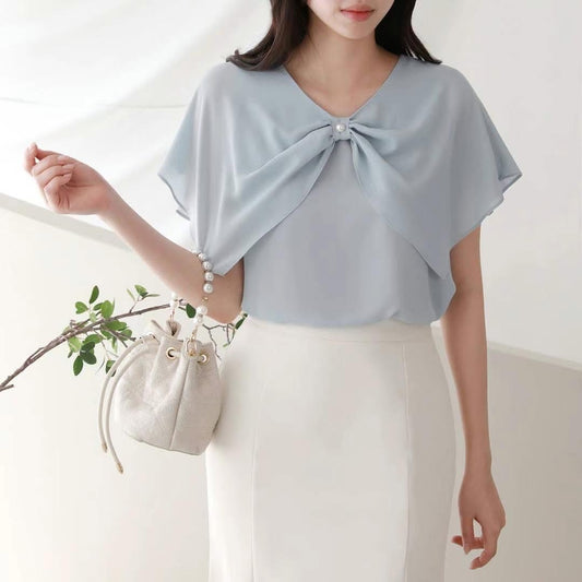 25YR1035 Ribbon Blouse