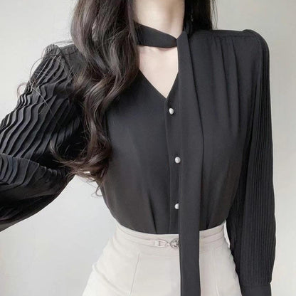 24YR2006 Pleated Blouse