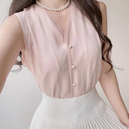 24YR1502 Button Blouse