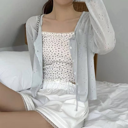 25YR1233 Ribbon Cardigan