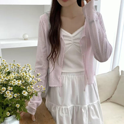 25YR1233 Ribbon Cardigan