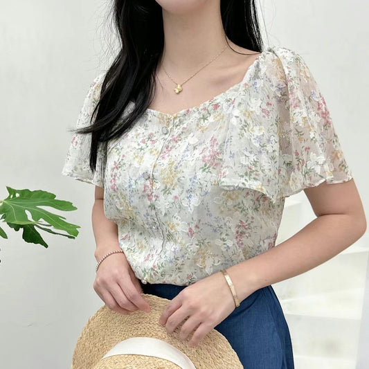 25YR1219 Floral Blouse