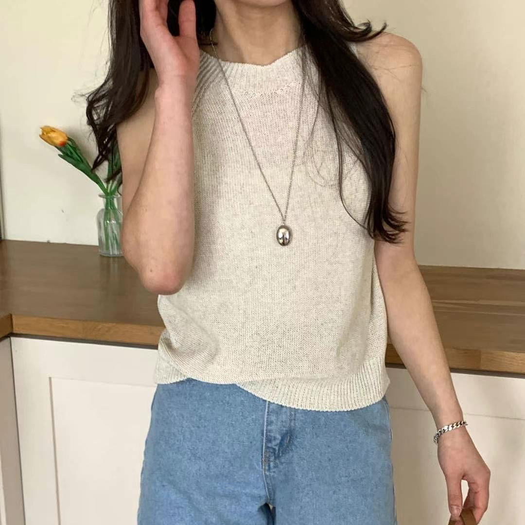 25YR1220 Basic Knit Vest