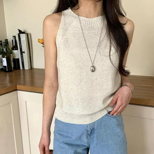 25YR1220 Basic Knit Vest