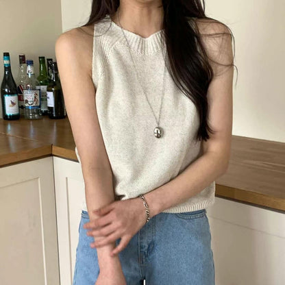 25YR1220 Basic Knit Vest