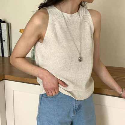 25YR1220 Basic Knit Vest