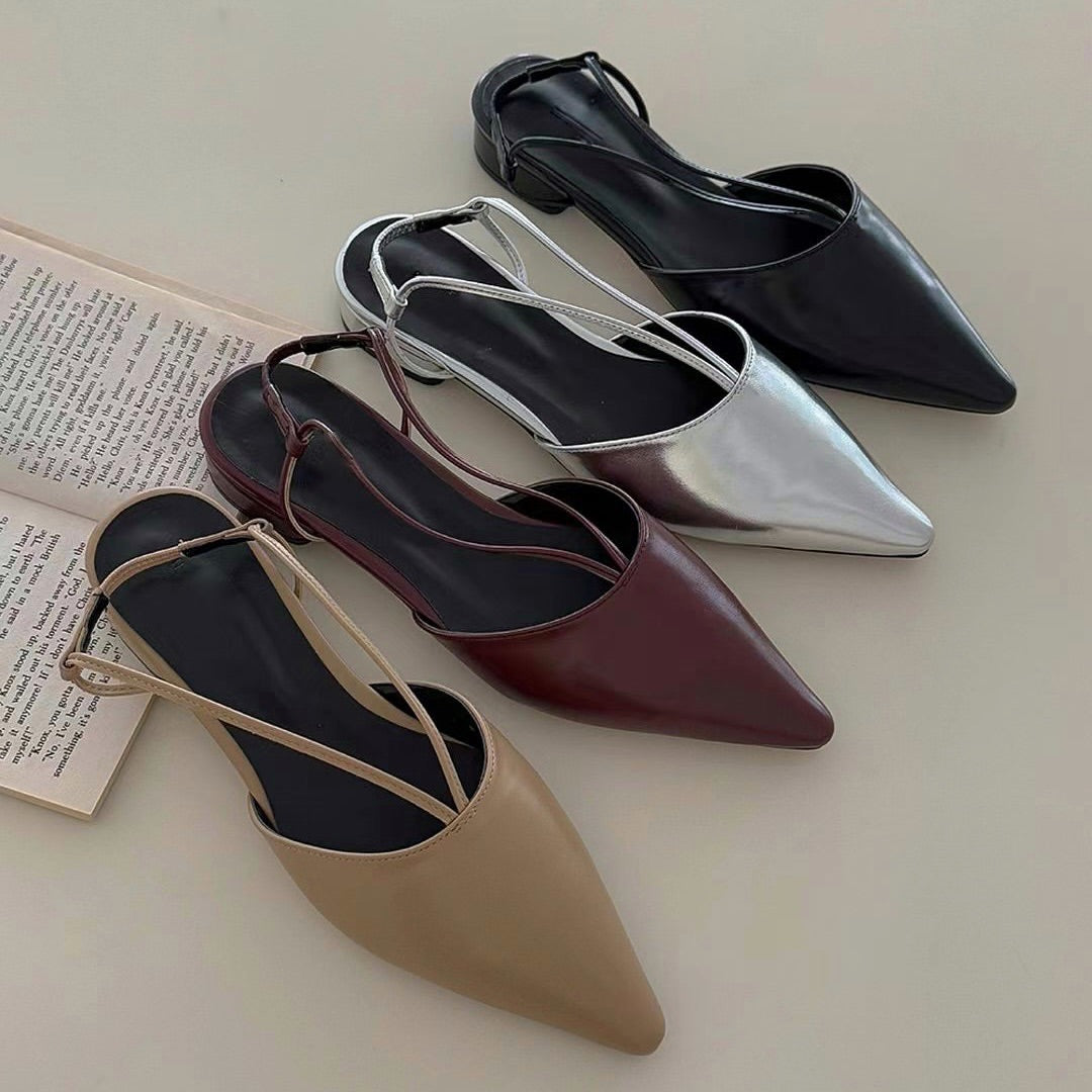 25YR0210 尖頭Sling Back Shoes 2cm