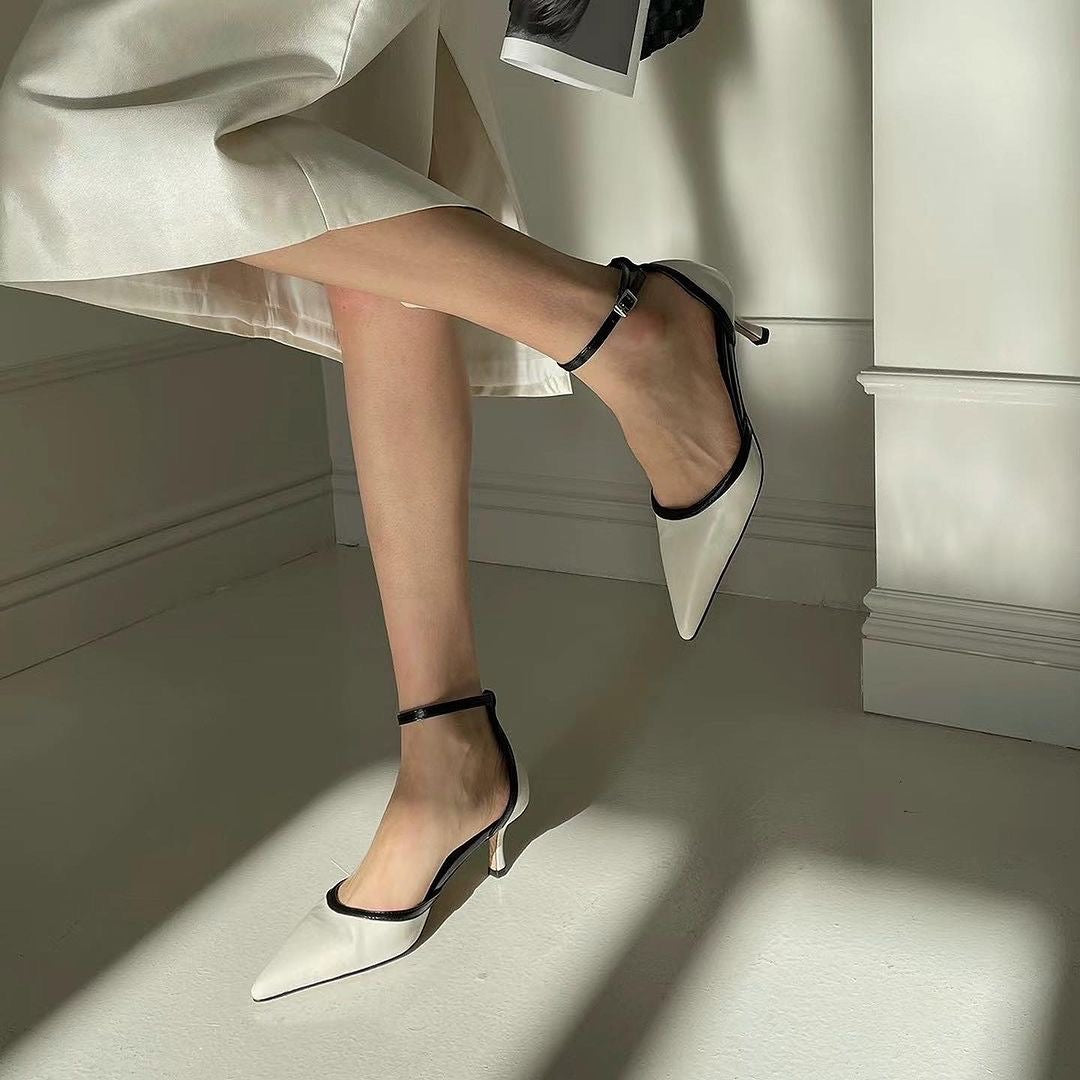 24YR0516 Color Matching Heel 6.5cm