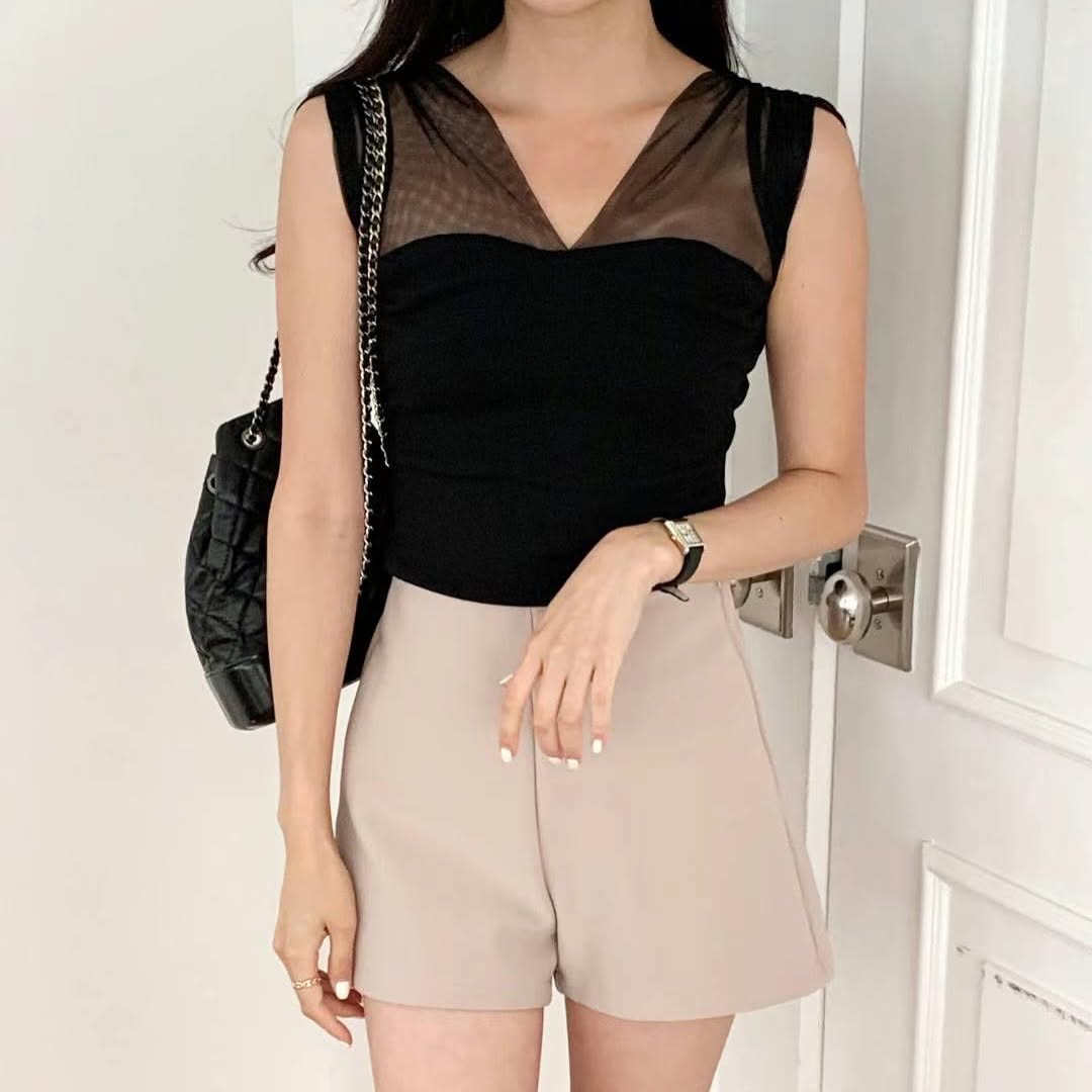25YR1402 拼布紗紗Blouse